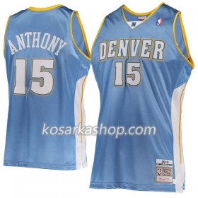 Dres Denver Nugget Carmelo Anthony 15 Hardwood Classics Plava Swingman